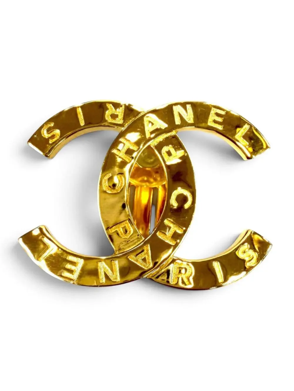 Chanel Cc Logo Clip-On Earrings Metal #357902C77B